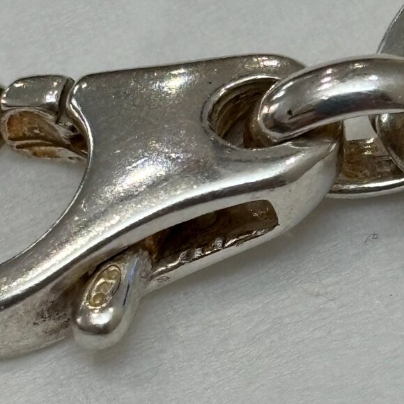 Chain Link Sterling Silver Bracelet - Picture 6 of 9